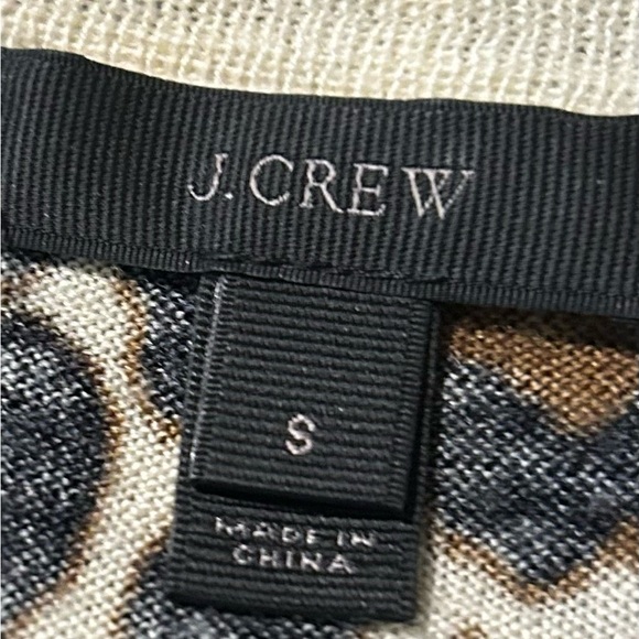J.Crew Women’s 100% Merino Wool Animal Print Long Sleeve Light Sweater Size S - Picture 9 of 10